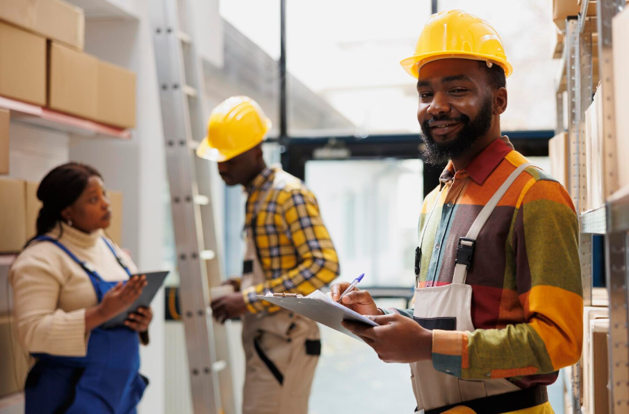 Supply chain warehouse workers